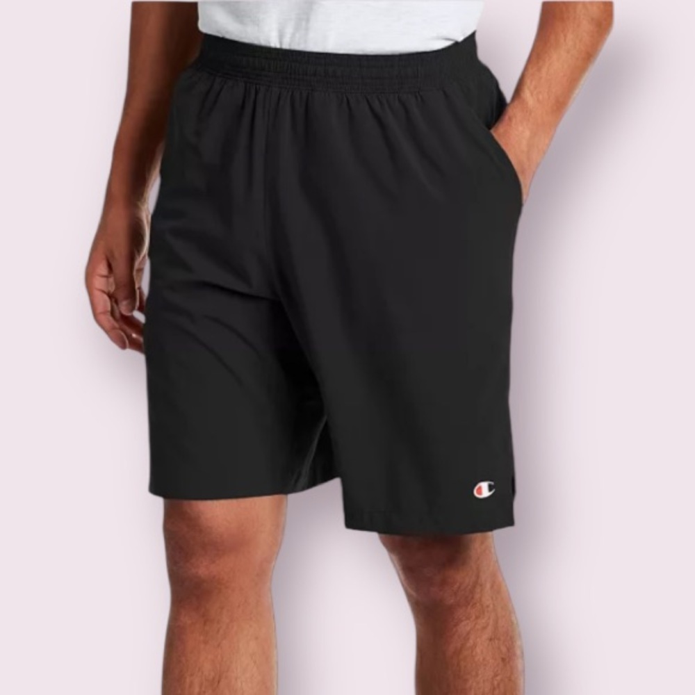 Champion Standard-Fit Stretch Sport Shorts in Black